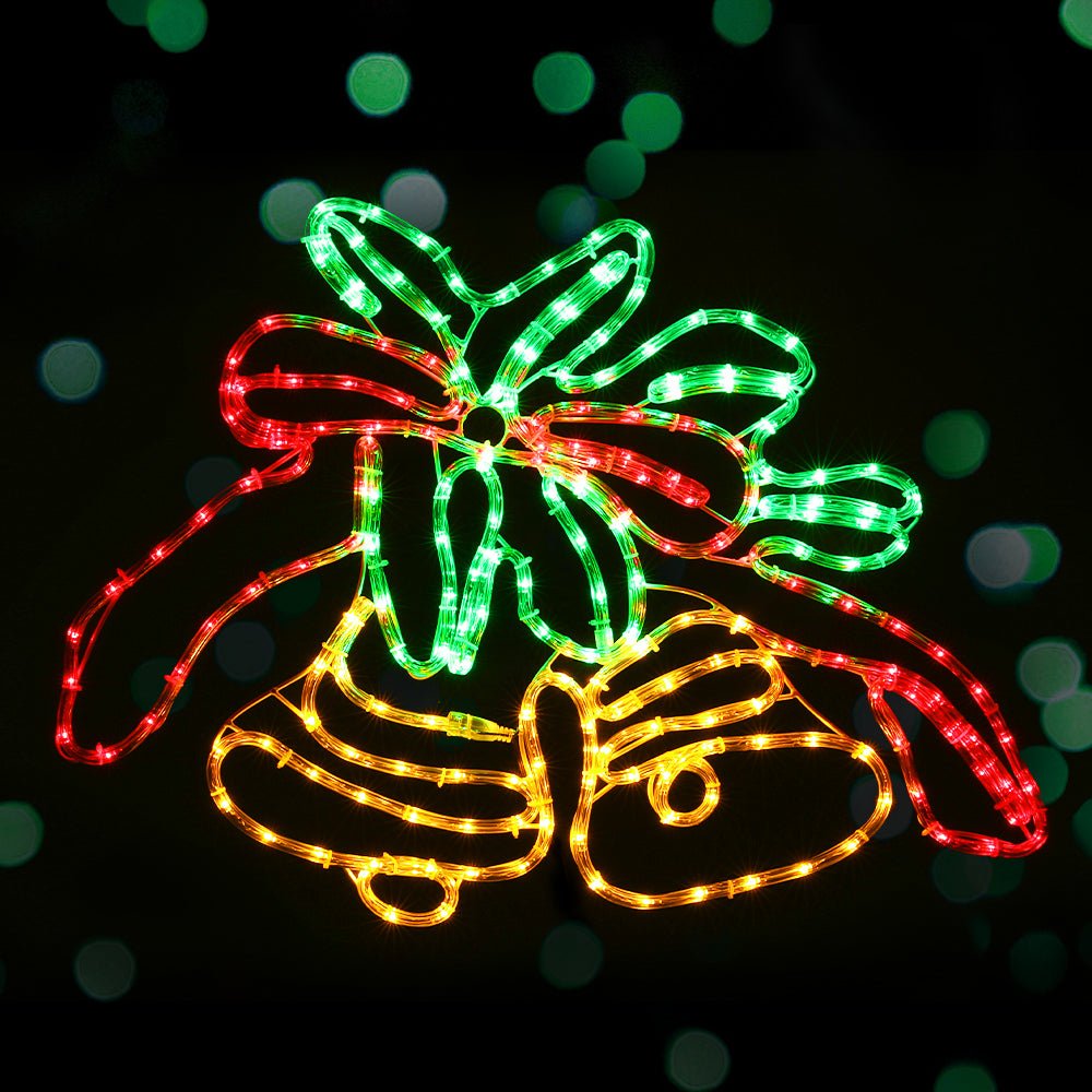 0.76M Christmas Lights 216 LED Bell Motif Light Decorations Jingle Jollys - casaculinary