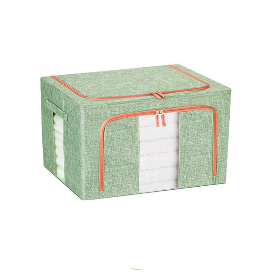 100L Cloth Storage Box Closet Organizer Storage Bags Clothes Storage Bags Wardrobe Organizer Idea GREEN - casaculinary