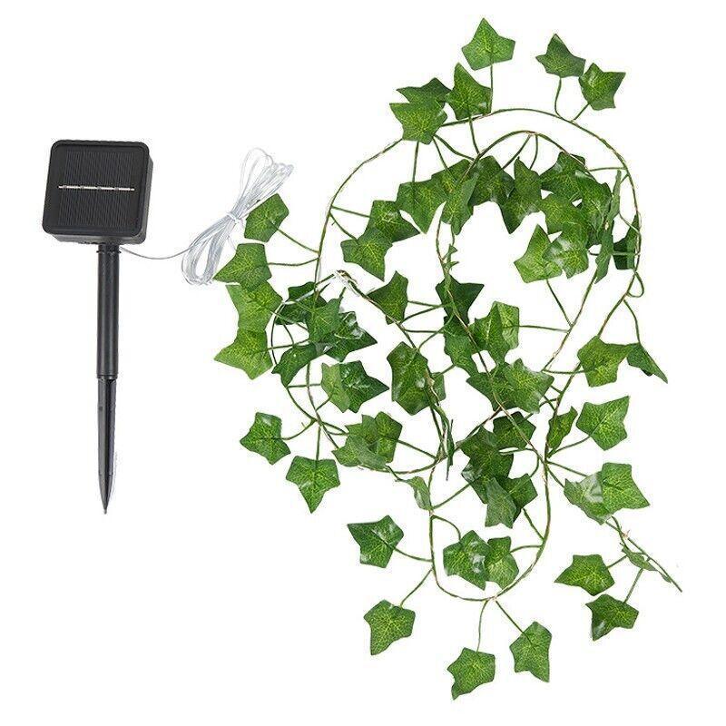 10M Solar Ivy Vine Fairy Lights - 100 LEDs for Outdoor Garden Walls - casaculinary