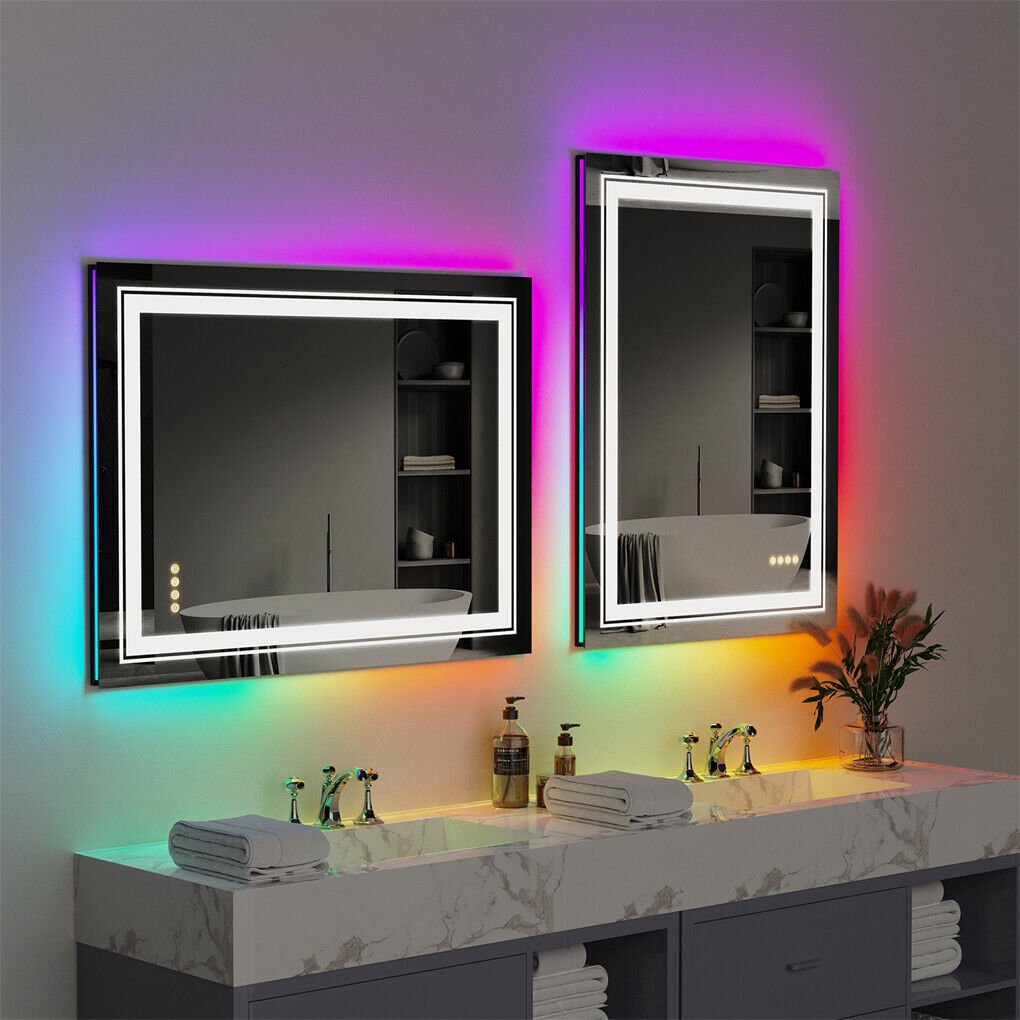 1400x700mm LED Bathroom Mirror Anti - fog Illuminated - casaculinary