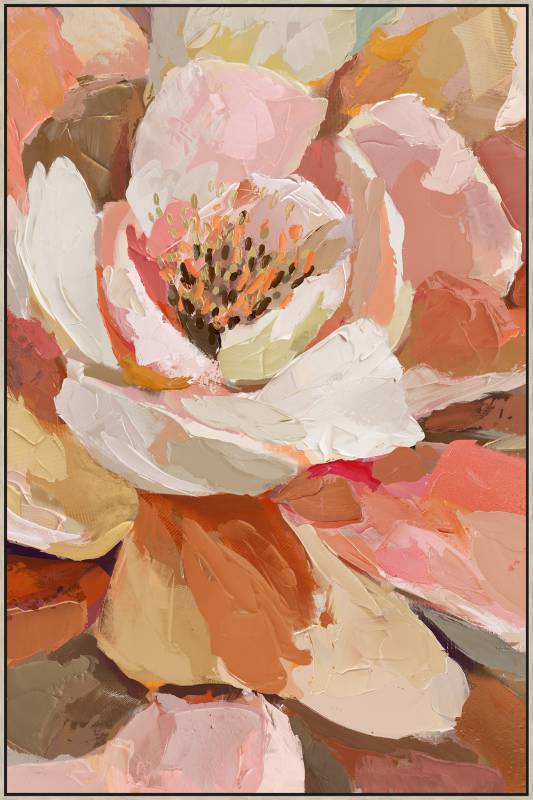 Catalina Flower Framed Canvas 60x90cm - casaculinary