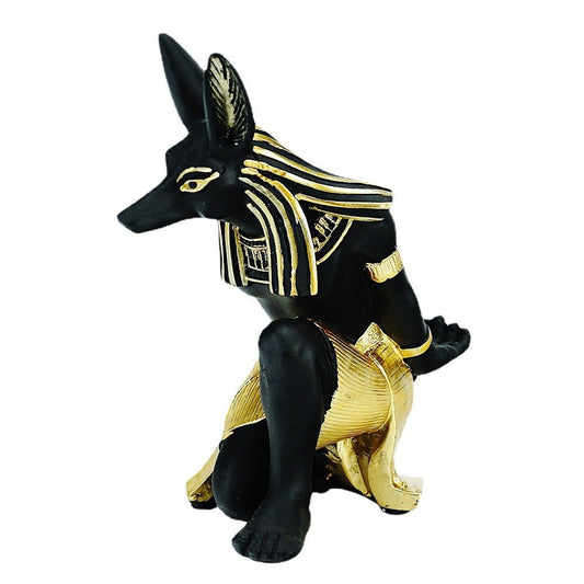 Egyptian Anubis Dog Wine Rack – Unique Resin Wine Holder for Home Decor - casaculinary