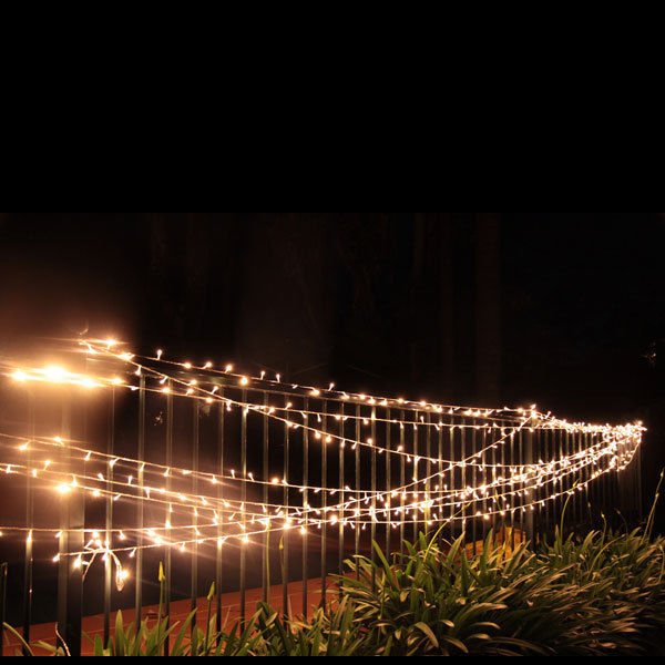 Samland 75m 700 LED Christmas Fairy Light Clear String in Warm White - casaculinary