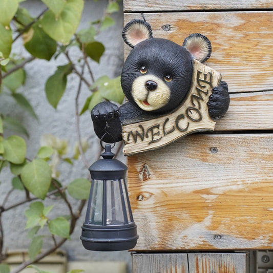 Solar - Powered Gargoyle Statue with LED Lantern - Gothic Outdoor Halloween Garden Decor - casaculinary