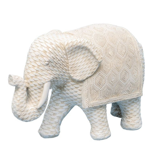 Woven Look Dad Elephant Ornament 30cm - casaculinary