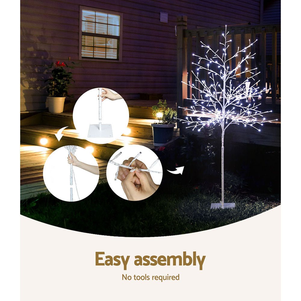 1.5M Christmas Tree 304 LED Solar Jingle Jollys 