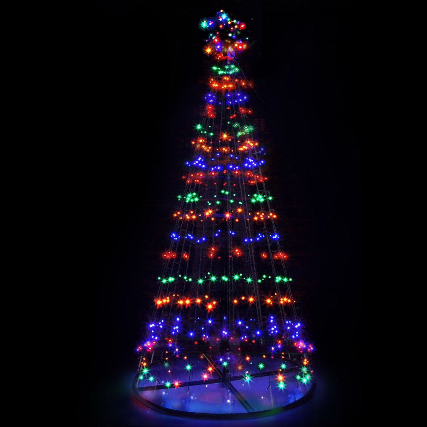 2.1M Christmas Tree 264 LED Solar Jingle Jollys - casaculinary