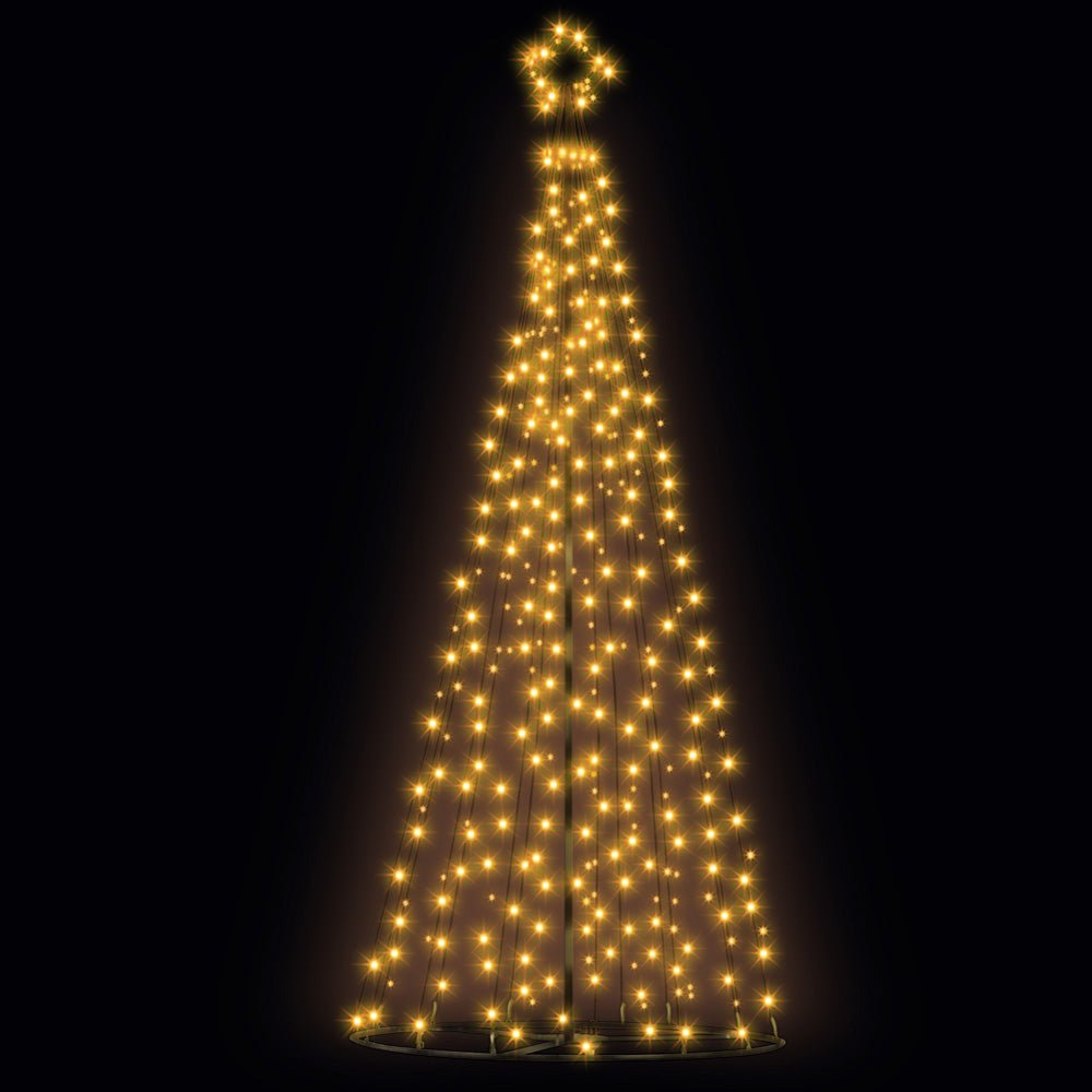 3.6M Christmas Tree LED Solar Warm Jingle Jollys - casaculinary