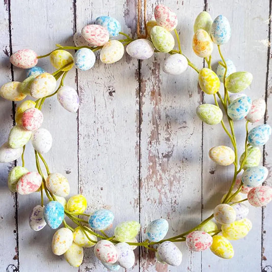 Colorful Easter Egg Wreath | Festive 2024 Wall & Home Decor