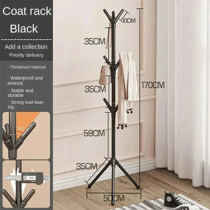 Floor-to-Floor Clothes and Hats Rack Holder