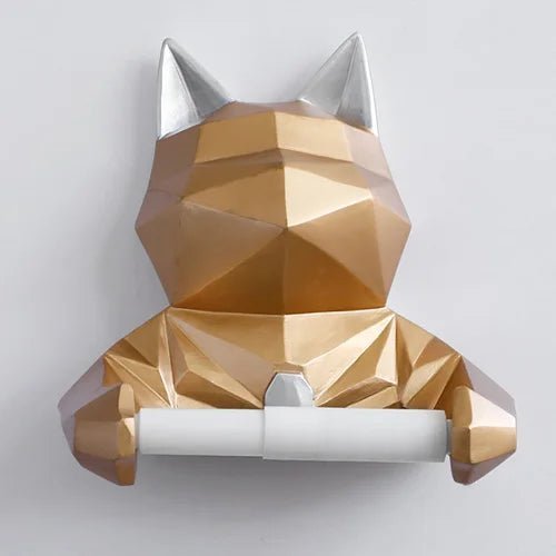 Animal Tissue Box Statue Figurine: Hanging Toilet Paper Holder for Washroom Wall and Home Decor 