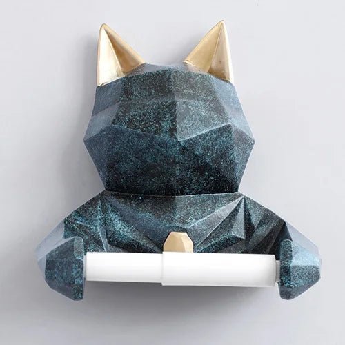 Animal Tissue Box Statue Figurine: Hanging Toilet Paper Holder for Washroom Wall and Home Decor 