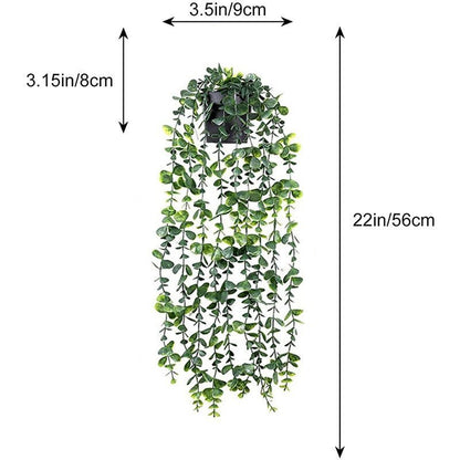 Artificial Vine Green Plant Hanging Ivy for Home Garden Decoration & Wreath Outdoor Decor 