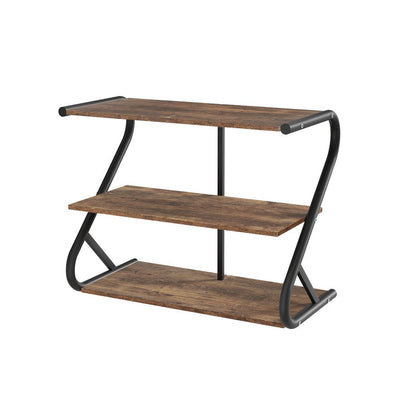 Artiss Shoe Rack Storage Shelves Organiser 3 Tiers Shoe Stand Industrial Black 