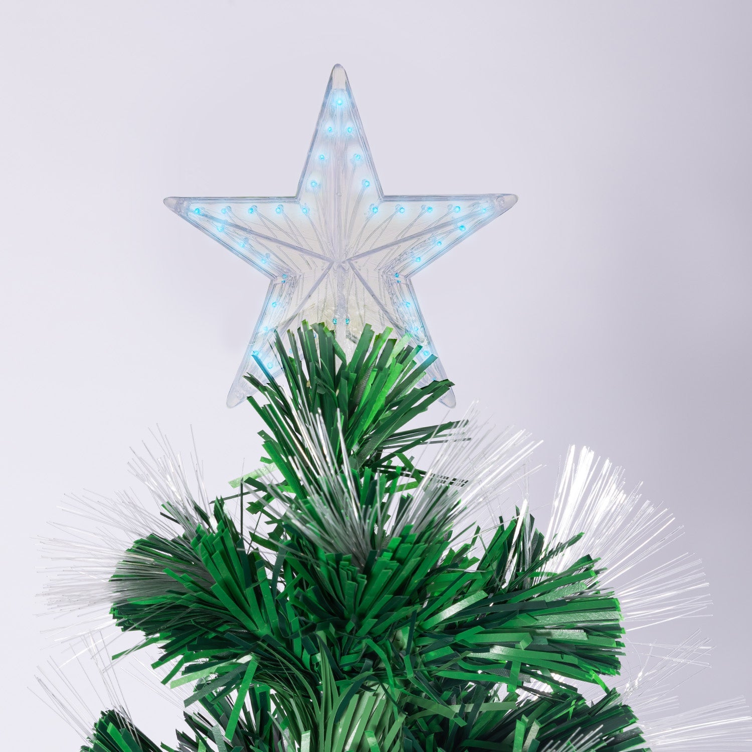 Christabelle 1.2m Enchanted Pre Lit Fibre Optic Christmas Tree Stars Xmas Decor - casaculinary