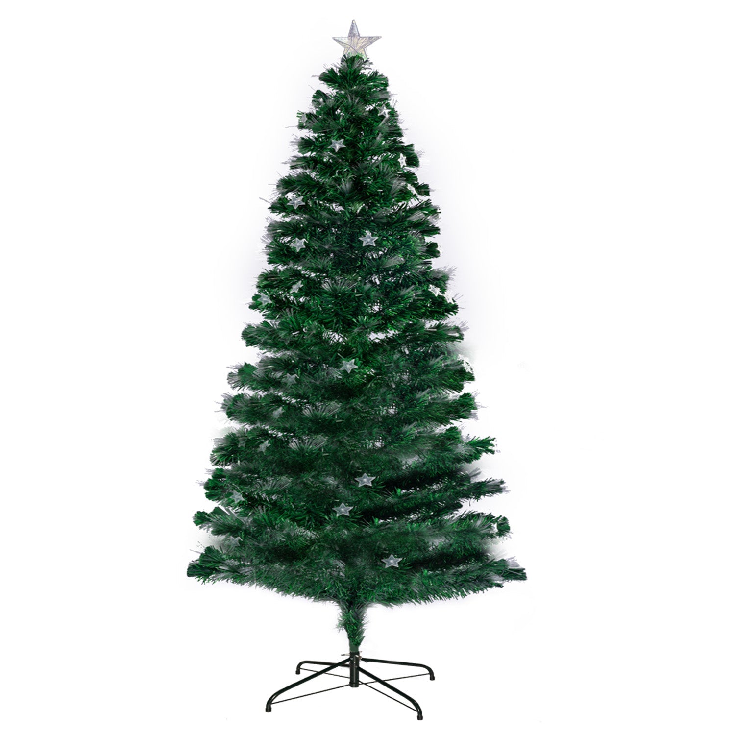 Christabelle 1.2m Enchanted Pre Lit Fibre Optic Christmas Tree Stars Xmas Decor - casaculinary