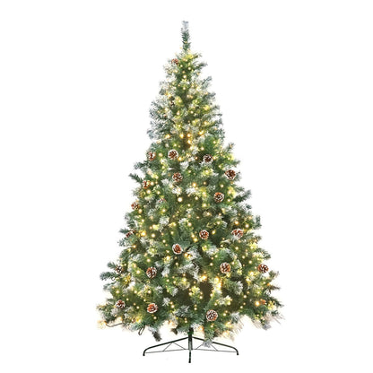 Christabelle 1.5m Pre Lit LED Christmas Tree Decor with Pine Cones Xmas Decorations 