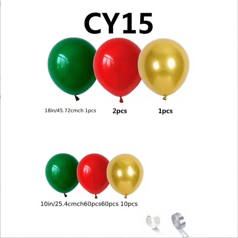 Christmas Balloon 2 - Pack Combo: Latex & Foil Holiday Decor | Arch & Tree Sets for 2025 Christmas - casaculinary