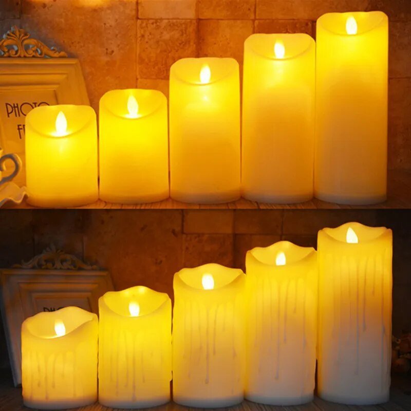 Flameless Flickering LED Candles,Tealight: Halloween Home Decor 