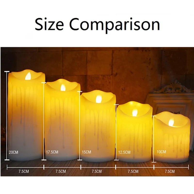 Flameless Flickering LED Candles,Tealight: Halloween Home Decor 