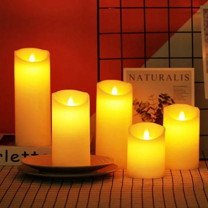 Flameless Flickering LED Candles,Tealight: Halloween Home Decor 