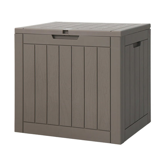 Gardeon Outdoor Storage Box 118L Container Lockable Indoor Garden Toy Tool Shed Grey 