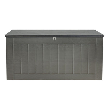 Gardeon Outdoor Storage Box 830L Container Lockable Garden Bench Tool Shed Black 