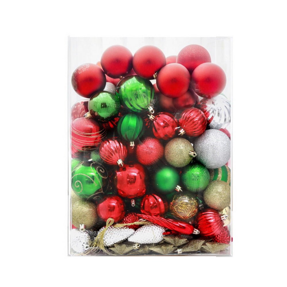 Jingle Jollys 155pcs Christmas Tree Decorations Set Baubles Ornaments Party - casaculinary