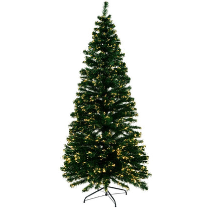 Jingle Jollys 1.8m Christmas Tree Optic Fibre LED Xmas tree Warm White - casaculinary