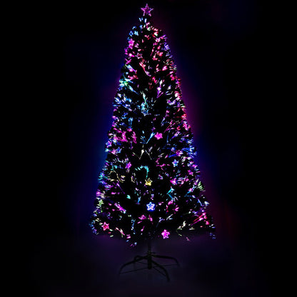 Jingle Jollys 2.1m Christmas Tree Optic Fibre LED Xmas tree Multi Colour - casaculinary