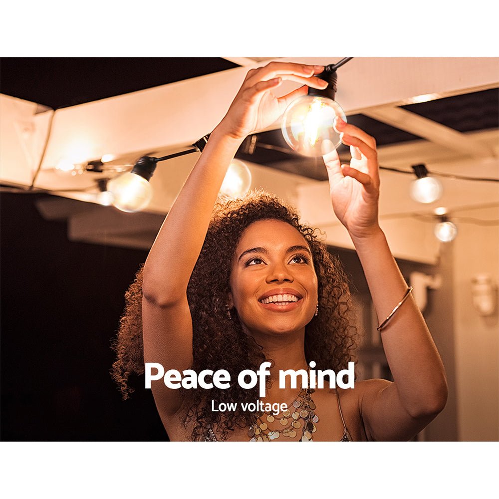 Jingle Jollys 68m LED Festoon Lights Sting Lighting Kits Wedding Outdoor Party - casaculinary