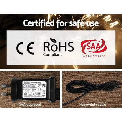 Jingle Jollys 68m LED Festoon Lights Sting Lighting Kits Wedding Outdoor Party - casaculinary