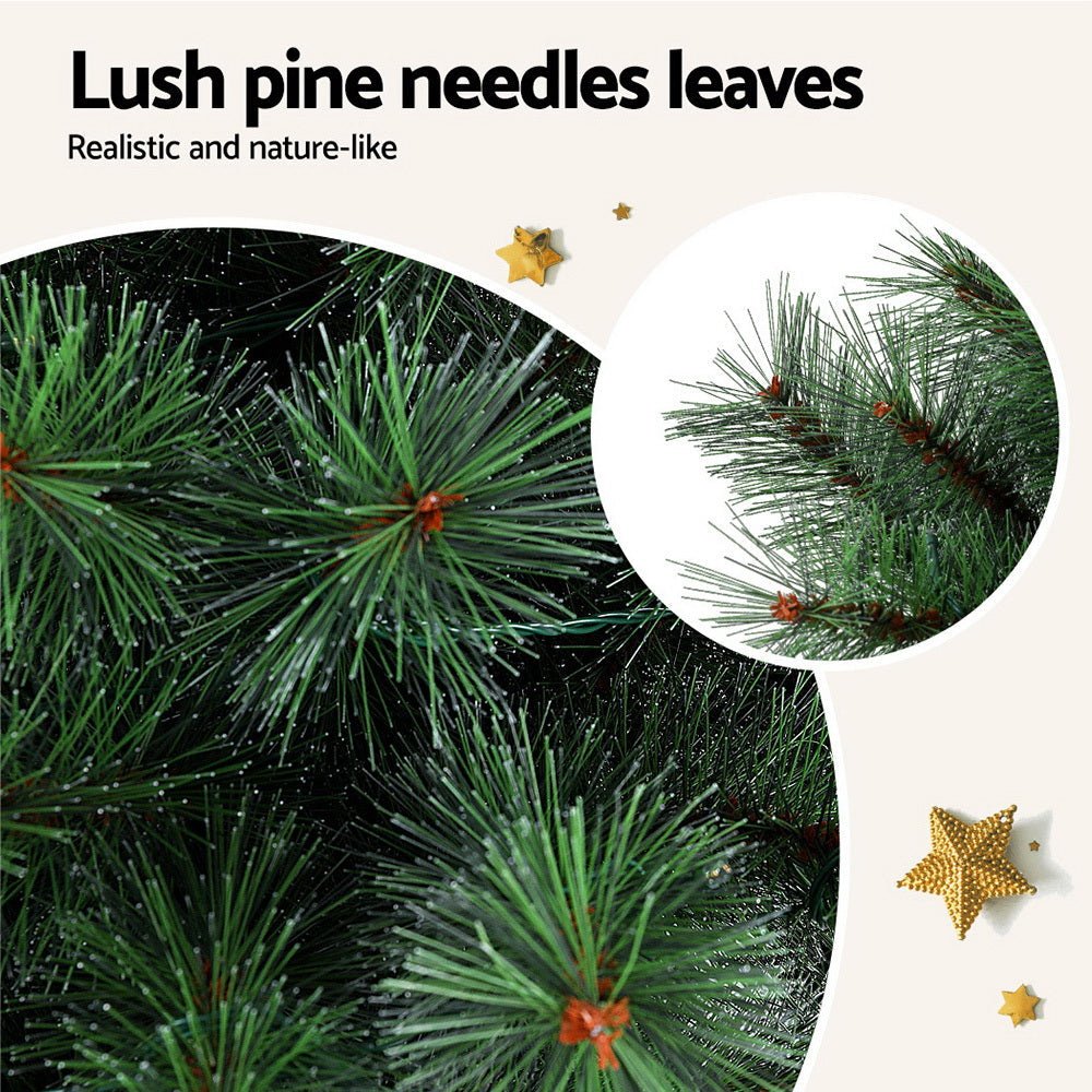 Jingle Jollys Christmas Tree 1.5+1m LED Xmas Palm Tree Party Decorations 2 in 1 - casaculinary