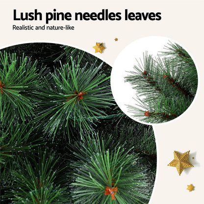 Jingle Jollys Christmas Tree 1.5+1m LED Xmas Palm Tree Party Decorations 2 in 1 - casaculinary