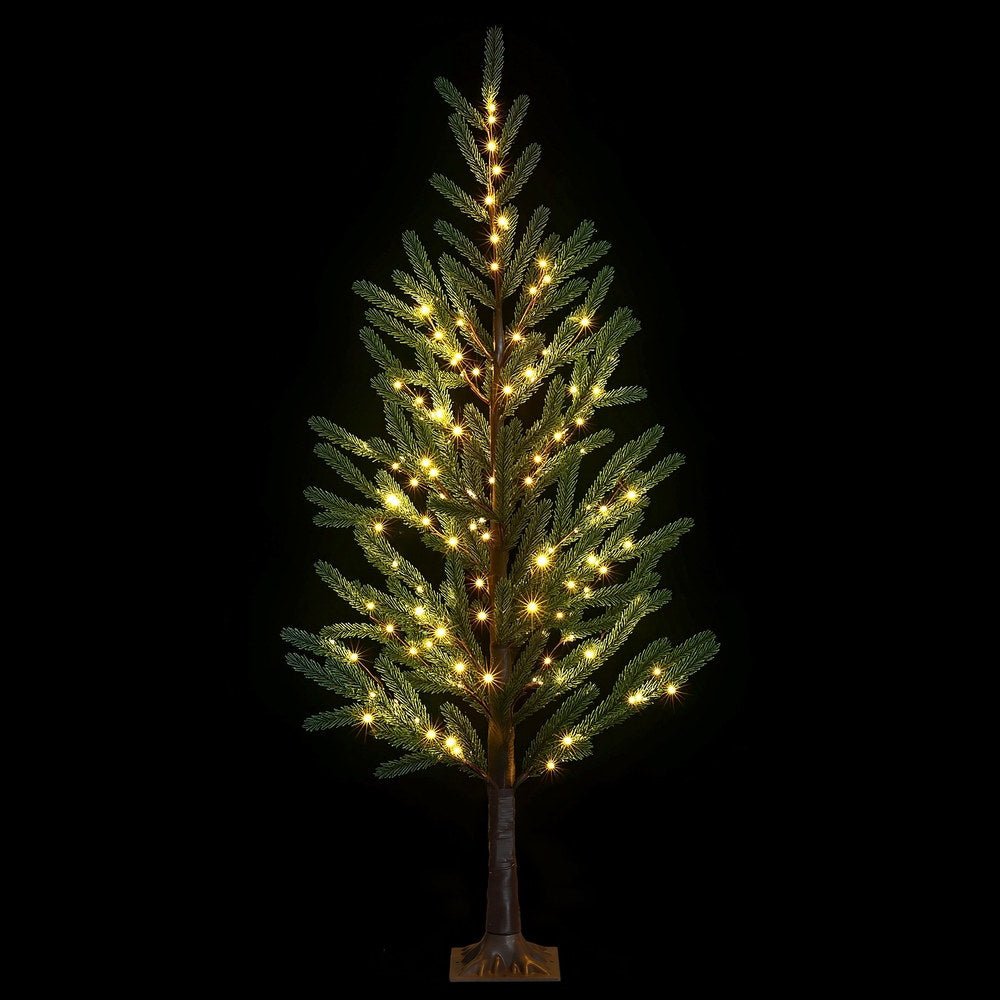Jingle Jollys Christmas Tree 1.8M Pre - lit LED Xmas Tree 8 Modes Party Decoration - casaculinary