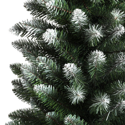 Jingle Jollys Christmas Tree 1.8m Xmas Tree Decorations Snowy 300 Tips - casaculinary