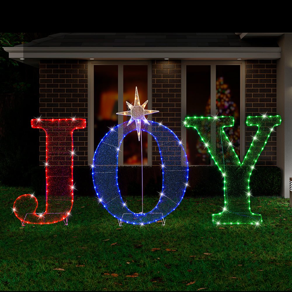 LED Mesh Tinsel Joy with Stand Twinkle - casaculinary