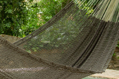 Mayan Legacy Queen Size Outdoor Cotton Dream Sands Hammock in Jardin Colour 