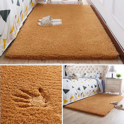 Nordic Fluffy Carpet For Bedroom & Anti - slip Soft Door Mat 