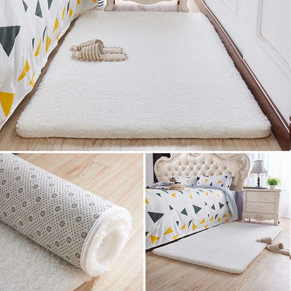 Nordic Fluffy Carpet For Bedroom & Anti - slip Soft Door Mat 