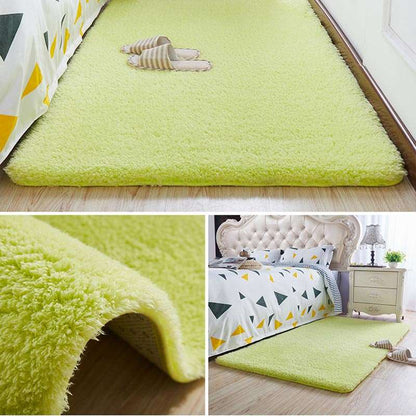 Nordic Fluffy Carpet For Bedroom & Anti - slip Soft Door Mat 