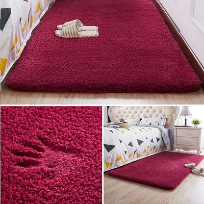 Nordic Fluffy Carpet For Bedroom & Anti - slip Soft Door Mat 