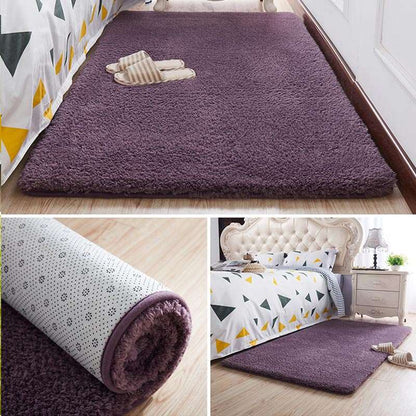 Nordic Fluffy Carpet For Bedroom & Anti - slip Soft Door Mat 