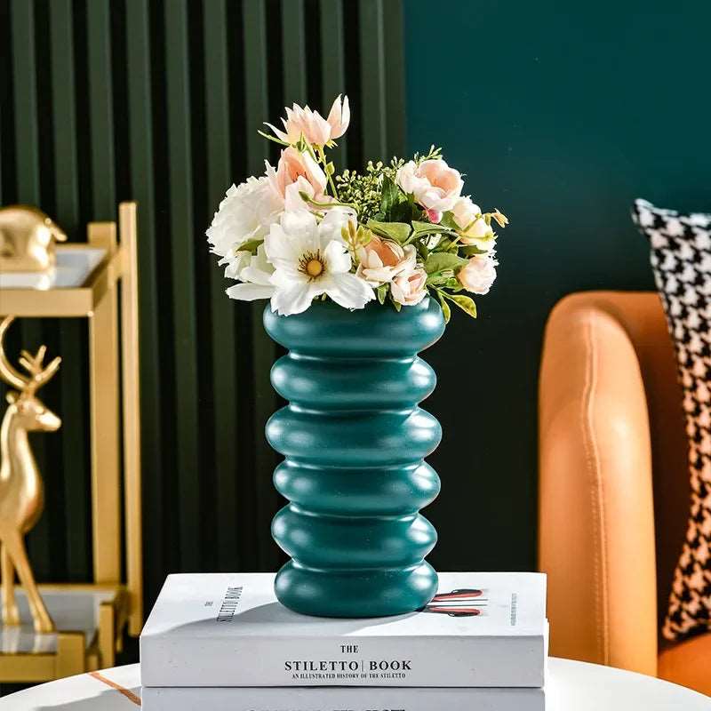 Nordic Spiral Flower Pot Modern Desk Aesthetic Home Decor 