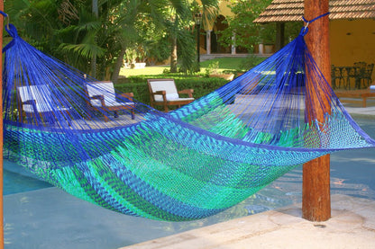 Outdoor undercover cotton Mayan Legacy hammock Family size Caribe 