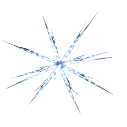 Samland 160 Led Blast Ice Star Ball Christmas Light Decoration White - casaculinary