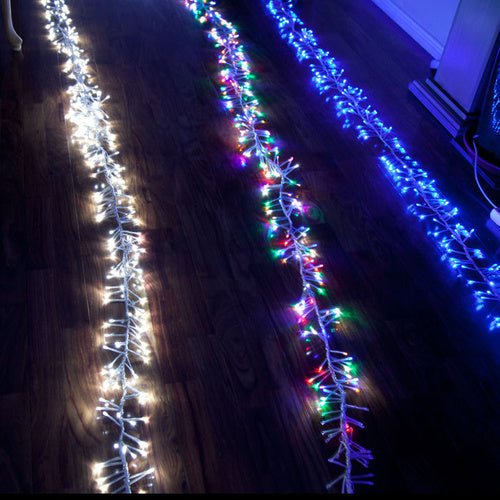 Samland LED Firecracker Effect Fairy Icicle Chaser Light for Christmas Decoration in Multi - casaculinary
