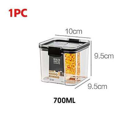 Sets of Stackable Kitchen Sealed Plastic Food Storage Jar 