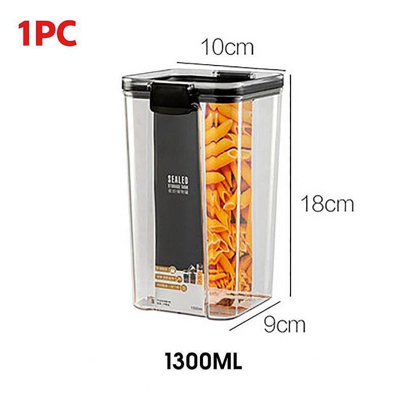 Sets of Stackable Kitchen Sealed Plastic Food Storage Jar 