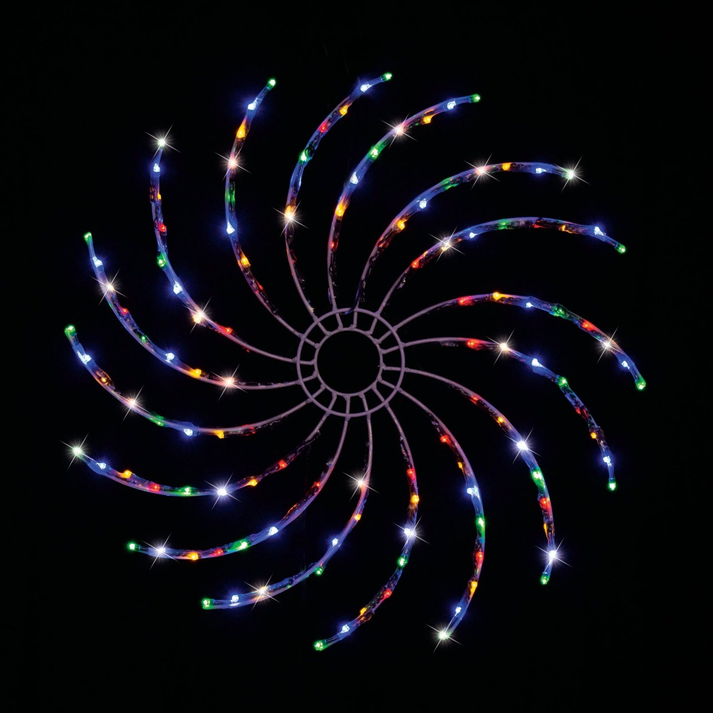 Solar LED Spinner Light 50cm Multicolor - casaculinary